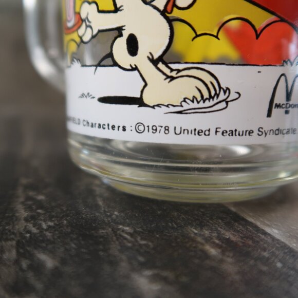 1978 Garfield Anchor Hocking McDonald's Mug 'it’s Not A Pretty Life’ Coffee Cup - Picture 7 of 7